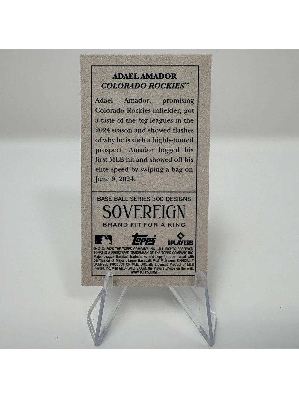 N/A 2025 card amador